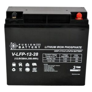 V-LFP-12-28 Fusion Lithium 12V Deep Cycle Battery