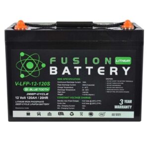 V-LFP-12-120S Fusion Lithium 12V Deep Cycle Battery